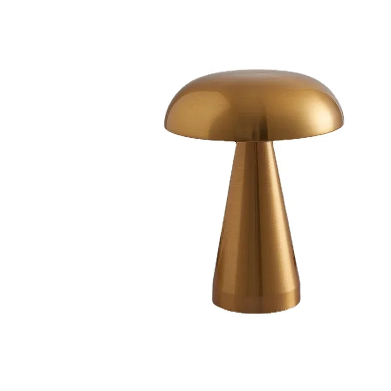 Nordic LED Mushroom Table Lamp – Rechargeable Touch Dimming Lamp with 3 Color Modes