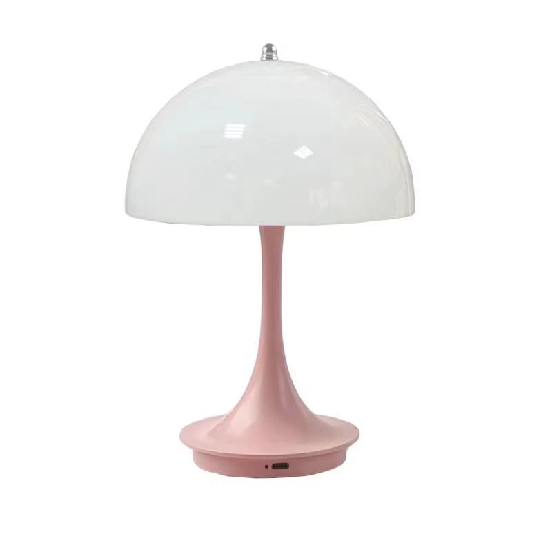 Small Mushroom Table Lamp – Touch-Control LED Light with USB Charging