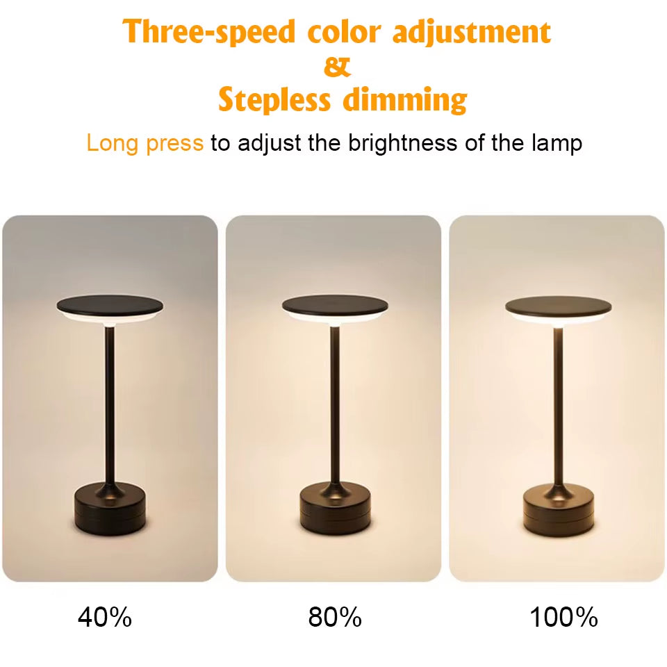 Classy LED Mushroom Table Lamp Touch Dimmable 
