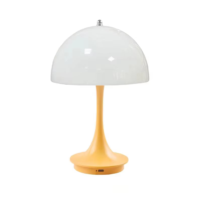 Small Mushroom Table Lamp – Touch-Control LED Light with USB Charging