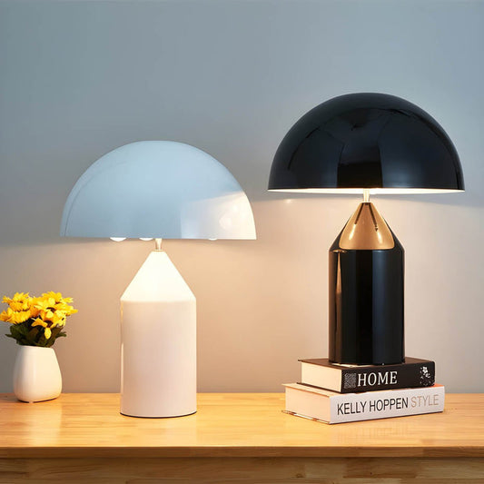 Oluce Atollo Style Mushroom Table Lamp – Modern Metal LED Decorative Light