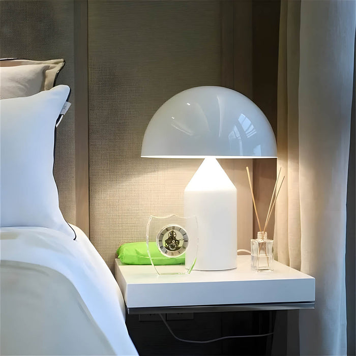 Oluce Atollo Style Mushroom Table Lamp – Modern Metal LED Decorative Light