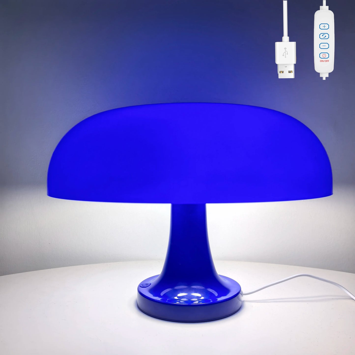 Modern Bauhaus Mushroom Table Lamp – Danish Designer Style
