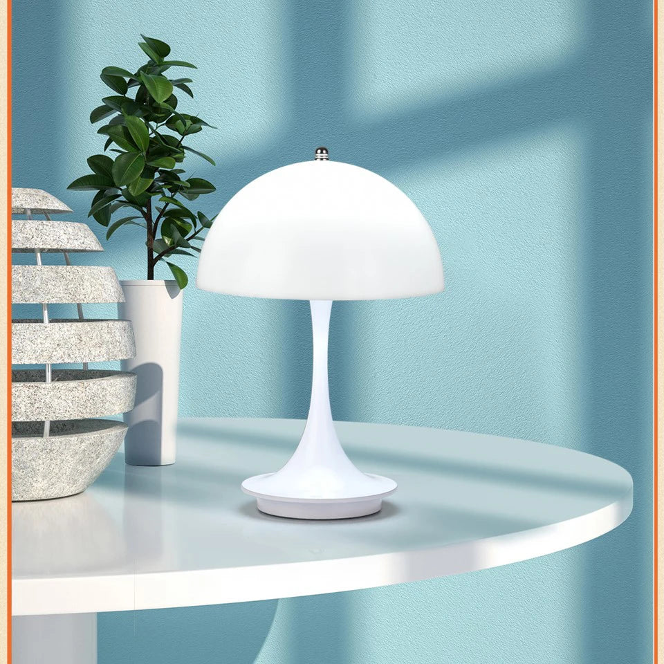 Small Mushroom Table Lamp – Touch-Control LED Light with USB Charging